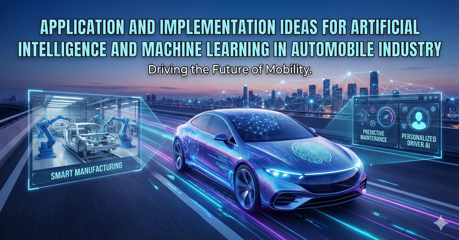 Application and Implementation ideas for Artificial Intelligence and Machine Learning in automobile industry
