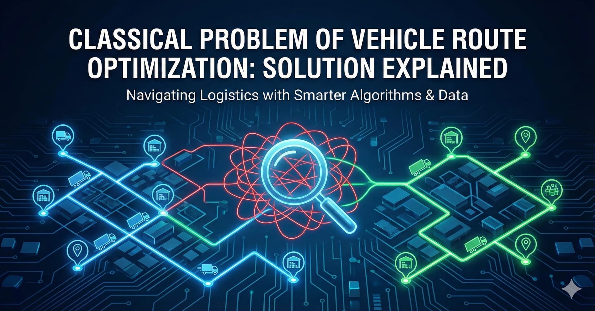 Classical problem of Vehicle Route Optimization: Solution Explained