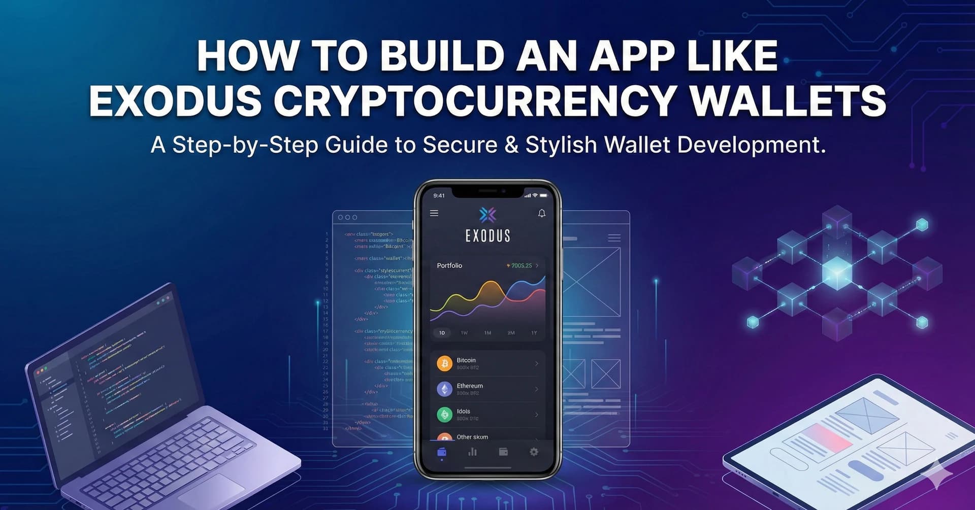 How to build an app like Exodus cryptocurrency wallets
