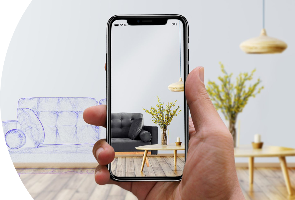 Ar-based Interior Design App Development Banner