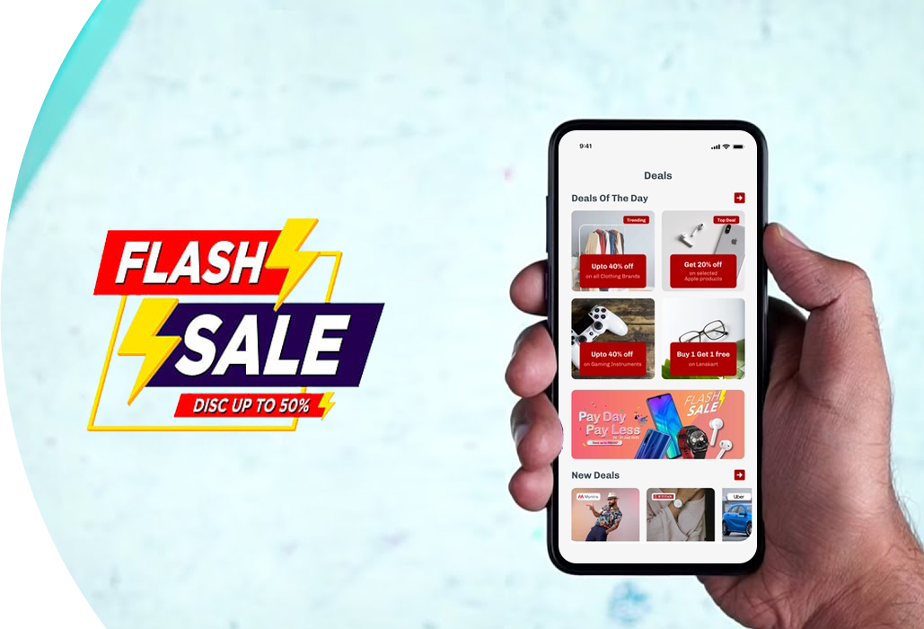 Hot Deal & Flash Sale App Development Banner